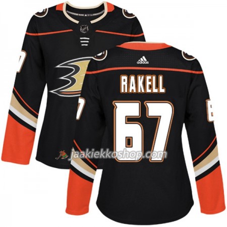 Nainen NHL Anaheim Ducks Pelipaita Rickard Rakell 67 Adidas 2017-2018 Musta Authentic
